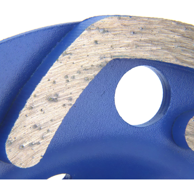 Disc Diamantat ALBASTRU 125 Mm cu segmenti GRI pentru Slefuire Beton Mozaic Suprafete Dure