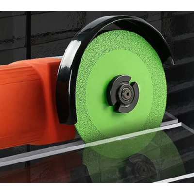 Disc diamantat LASERLINE pentru flex de taiat sticla si cristal 125mm VERDE