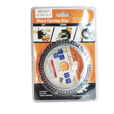 Disc flex lemn cu lant drujba polizor unghiular 125 x 22  diametru 5'' MX457