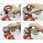 Disc Polizor Unghiular 125 Ø pentru Slefuire Lemn Rotunjit 