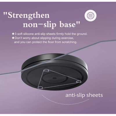 Disc rotativ de fitness cu corzi elastice