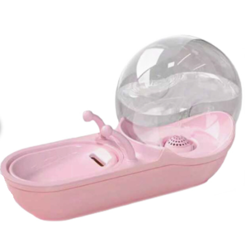 Dispenser de apa pentru animalute cu rezervor tip melc