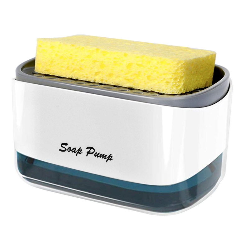 Dispenser de Sapun 2 in 1 Cu Burete 12 oz