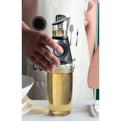 Dispenser pentru ulei si otet 500 ml cu buton