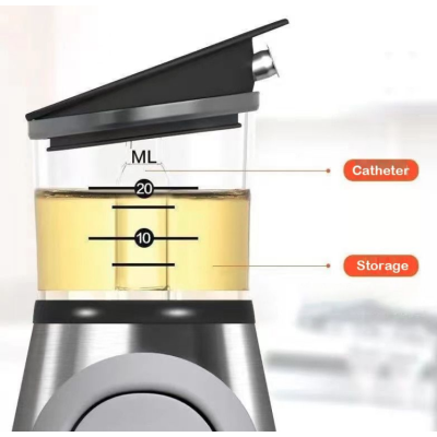 Dispenser pentru ulei si otet 500 ml cu buton