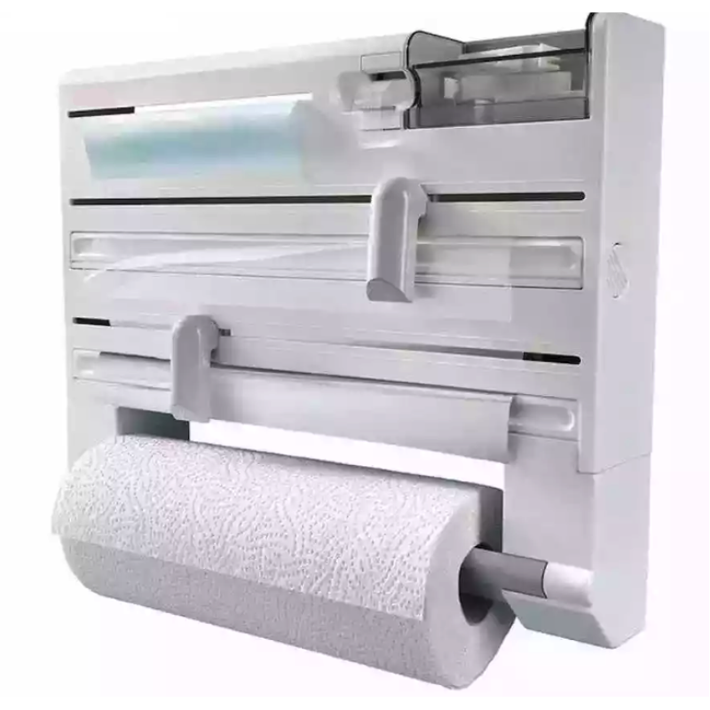 Dispenser triplu de bucatarie cu montare pe perete