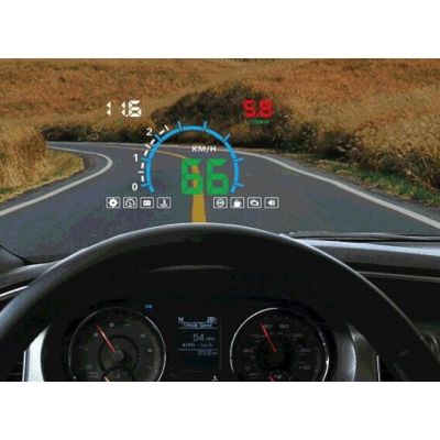 Display Auto Head Up E350 Kilometraj Cu Multiple Functii Si Proiectie Parbriz