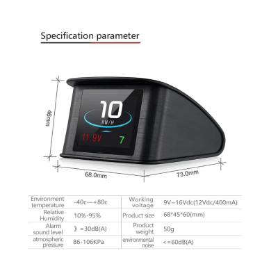 Display Head Up T600 Kilometraj cu GPS