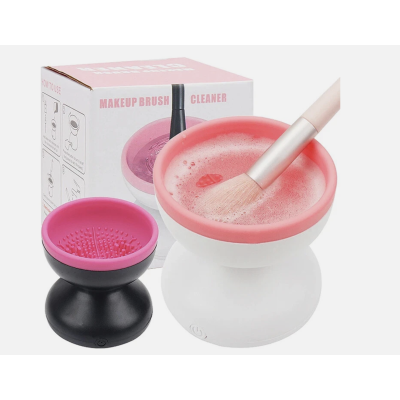 Dispozitiv electric rotativ pentru curatare pensule makeup incarcare usb