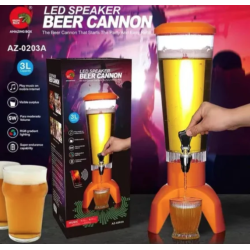 Dozator Bere cu Boxa bluetooth si LED Beer Cannon 3L pentru Petreceri