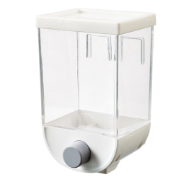 Dozator de cereale 1Kg plastic transparent Alb 