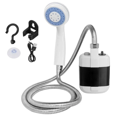 UB Dus portabil de camping cu robinet incorporat USB pentru interior/exterior