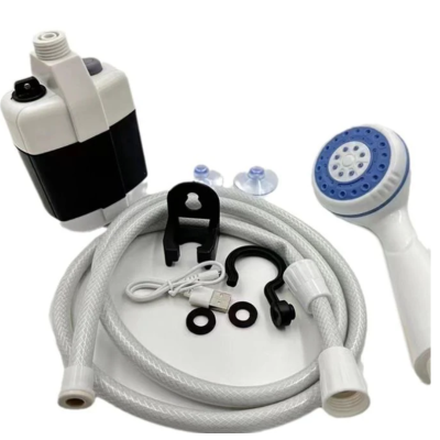 UB Dus portabil de camping cu robinet incorporat USB pentru interior/exterior