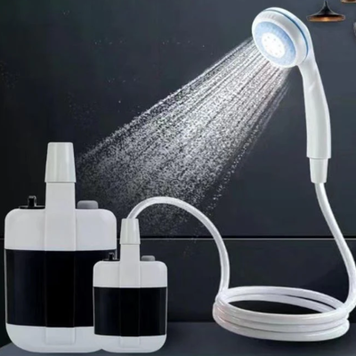 UB Dus portabil de camping cu robinet incorporat USB pentru interior/exterior