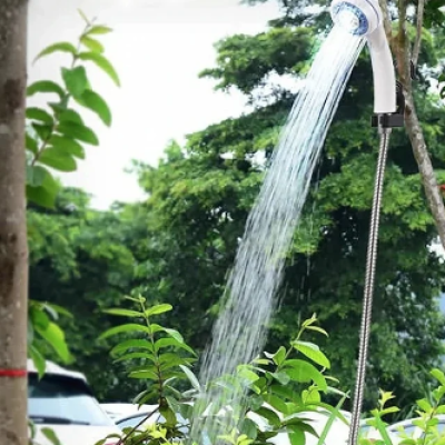 UB Dus portabil de camping cu robinet incorporat USB pentru interior/exterior