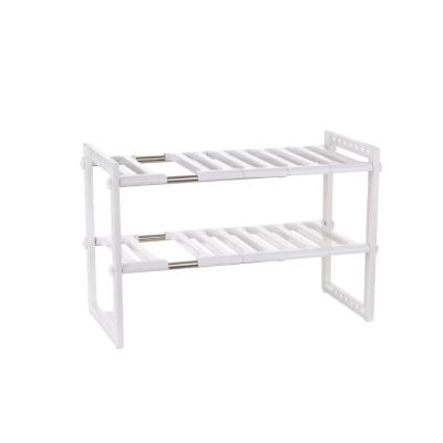 Etajera ajustabila cu doua rafturi de pus sub chiuveta 50 pana la 70 cm