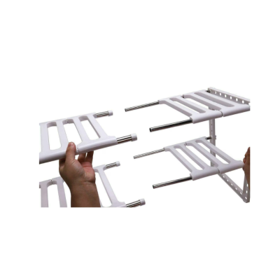 Etajera ajustabila cu doua rafturi de pus sub chiuveta 50 pana la 70 cm