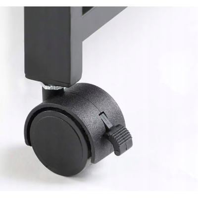 Etajera cu 3 polite mobila Depozitare bucatarie pliabila pe roti Neagra