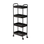 Etajera cu 4 Rafturi din Plastic pe Roti 