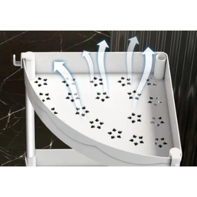 Etajera cu 4 Rafturi pentru Colt 28 x 22 x 85 cm Plastic