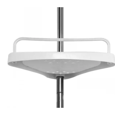 Etajera de colt pentru baie 4 rafturi Alb