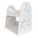 Etajera pentru biroul copilului Hello Kitty 2 compartimente 29x29x19cm Alb