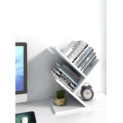 Etajeta pentru Carti 4 compartimente 40x16x30cm Alb