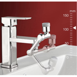Extensie rotativa pentru robinet cu multiple moduri de curgere a apei