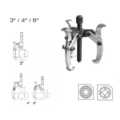 Extractor de rulmenti cu 3 Brate marimea 3 de 75 Mm