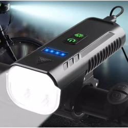 Far cu claxon bicicleta FY-336 1000 lumeni cu 8 moduri de iluminare