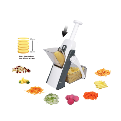 Feliator de legume pliabil tip mandolina cu 4 functii tava de colectare SR 266