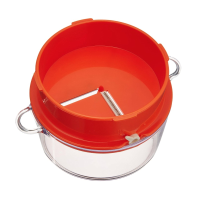 Feliator Manual in forma de Spirala pentru Legume Alb Portocaliu