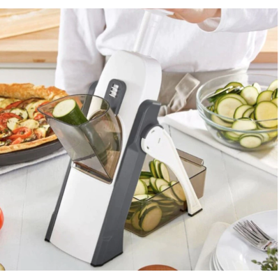 Feliator Tocator vertical pentru legume si fructe ALB-GRI