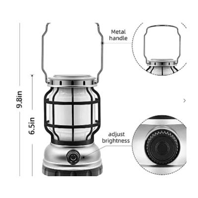 Felinar solar retro portabil Andowl Q LED1990