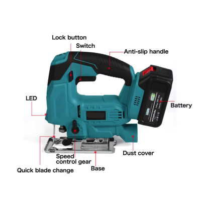 Fierastrau Pendular Soricel Electric cu 2 Acumulatori Taiere Lemn Metal Aluminiu