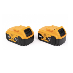 Fierastrau sabie cu 2 acumulatori 24V 5Ah 3300rpm Galben