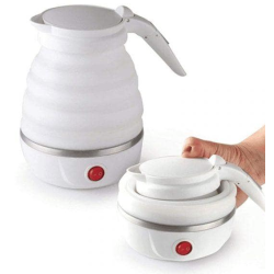 Fierbator electric pliabil din Silicon/Inox putere 600W capacitate 0.6L