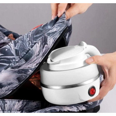 Fierbator electric pliabil din Silicon/Inox putere 600W capacitate 0.6L