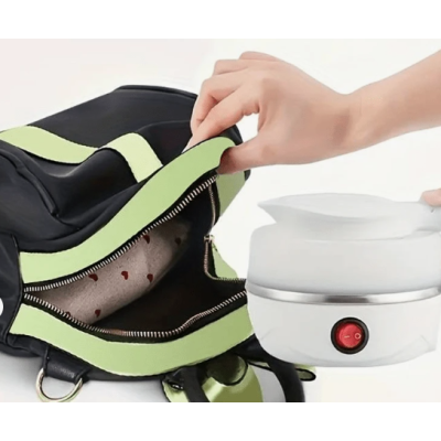 Fierbator electric pliabil din Silicon/Inox putere 600W capacitate 0.6L