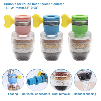 Filtru de robinet purificator cu 5 straturi 16-24 mm