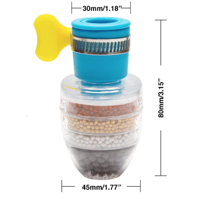 Filtru de robinet purificator cu 5 straturi 16-24 mm