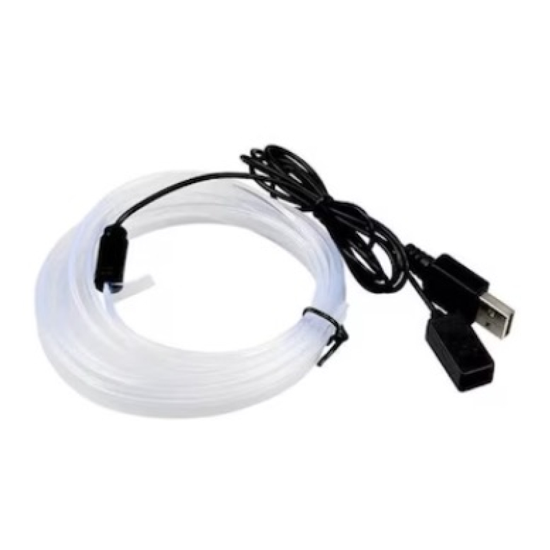 Fir neon cu LED 2 metri RGB conectare mufa USB