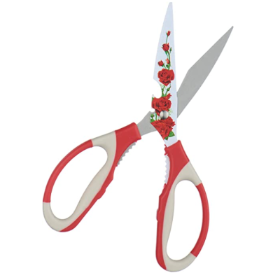 Foarfeca pentru peste cu model trandafiri
