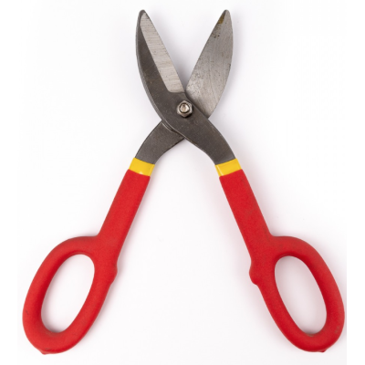 Foarfeca pentru tabla maner cauciucat rosu