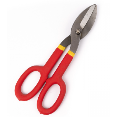 Foarfeca pentru tabla maner cauciucat rosu
