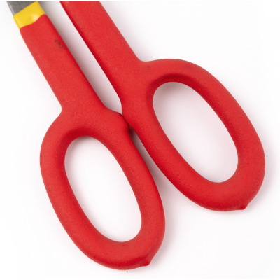 Foarfeca pentru tabla maner cauciucat rosu