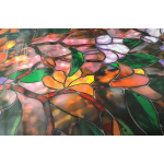 Folie autoadeziva pentru geam flori colorate 45 x 300 cm