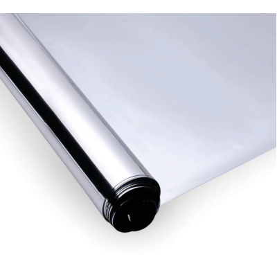 Folie Oglinda Reflexiva pentru Geamuri Interioare Protectie Solara UV 60x300cm