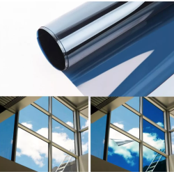Folie reflexiva pentru geamuri interioare ALBASTRA 60X300 LY