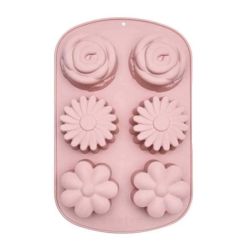 Forma din silicon pentru 6 briose modele diferit